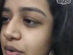 Indian Hot Cute Famous Skype Chat With Friend Homemade Clip 5 -Wowmoyback